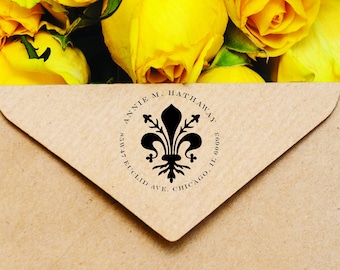 Personalized Return Address Rubber Stamp: Custom Family Name