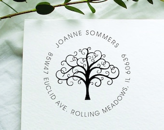 Personalized Return Address Stamp: Custom Family Name, Self-Inking