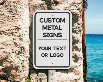 Custom Aluminum Sign: Personalized Man Cave, Bar, or Parking Lot Decor