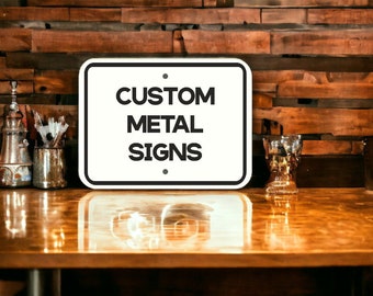 Personalized Man Cave Aluminum Sign: Custom Garage Bar Decor