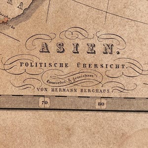 1855 "Asien" Stieler Schul Atlas – German Political Map of Asia in the mid-19th Century