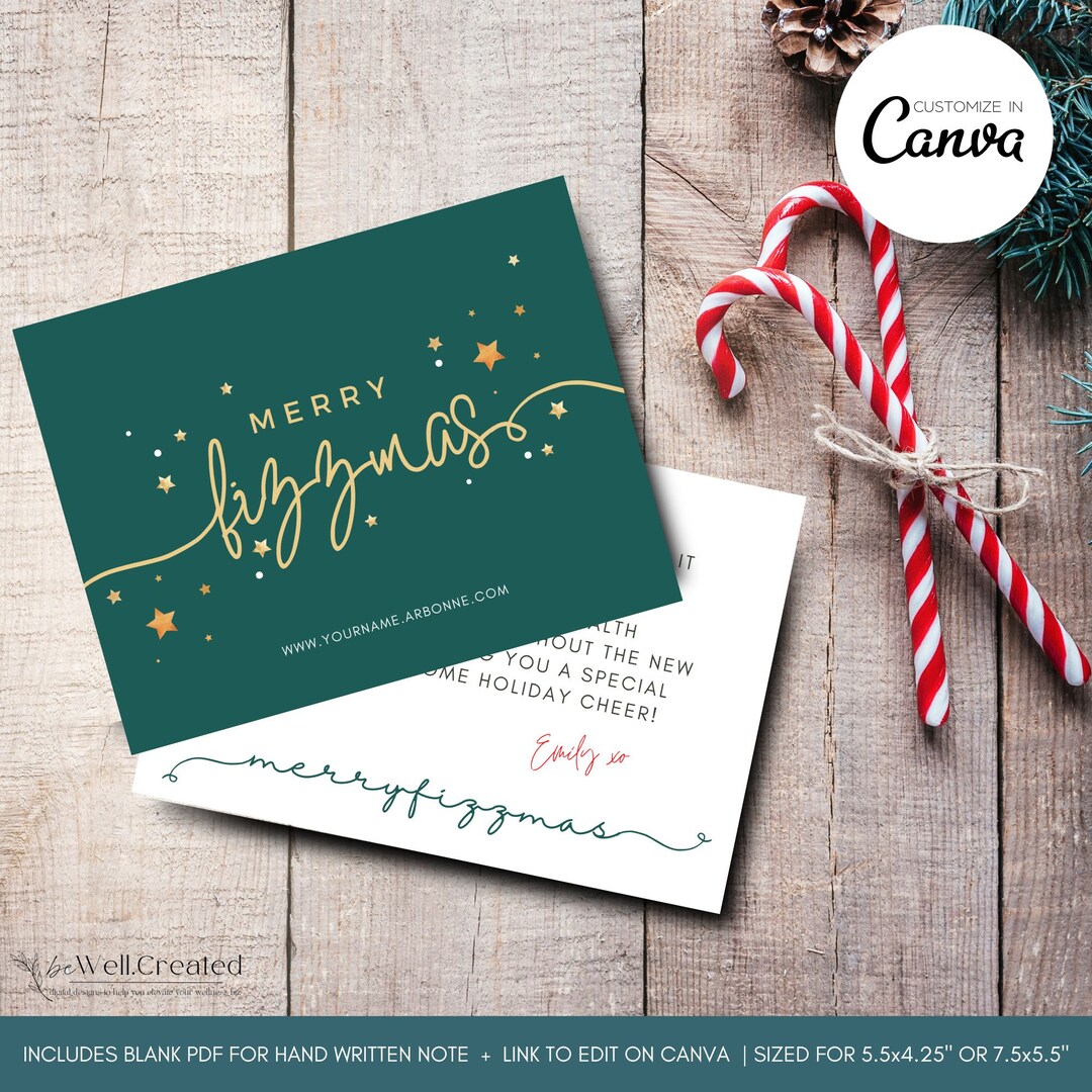 Arbonne Holiday Card Editable Digital Download for Client Etsy Australia