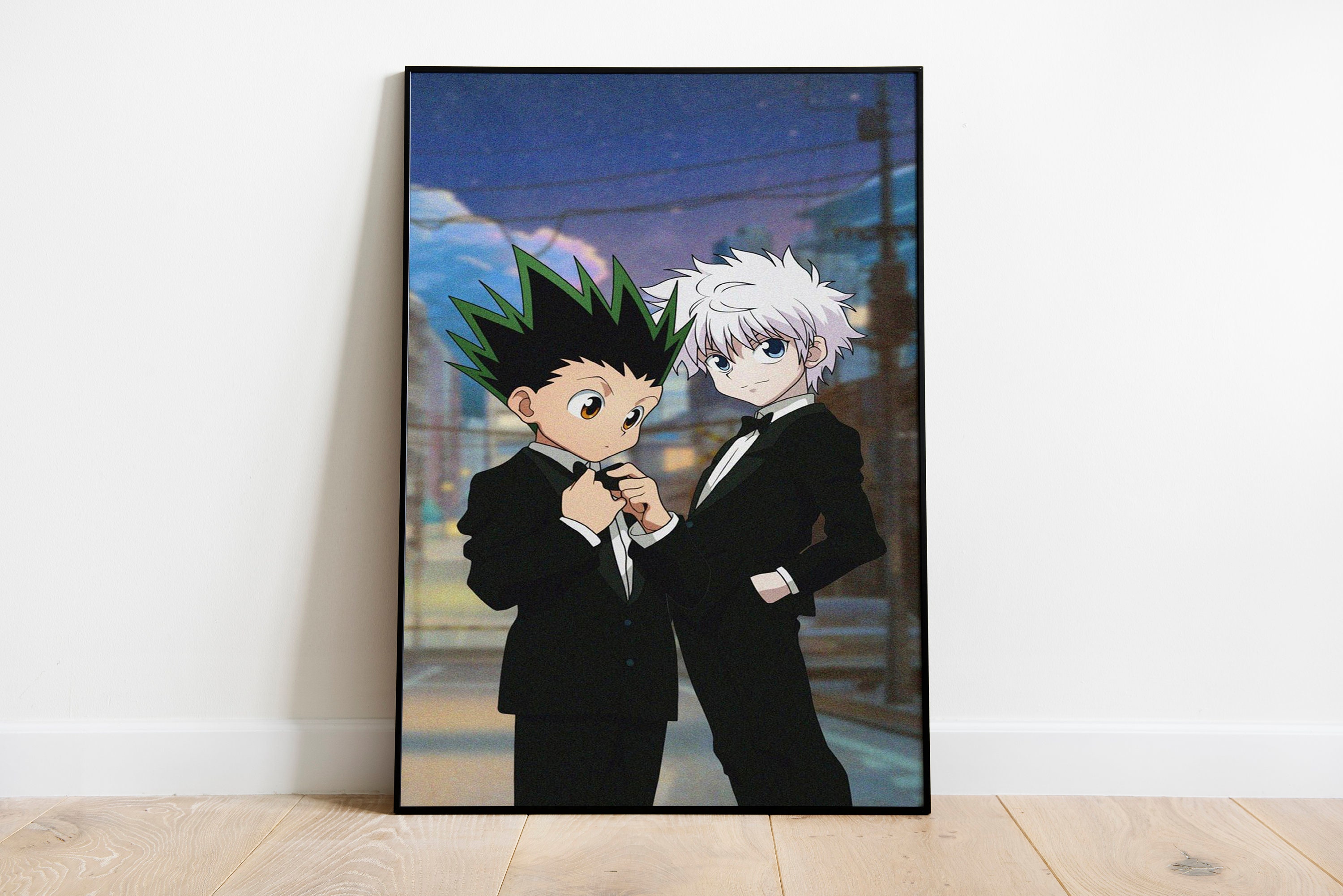 ABYSTYLE Hunter X Hunter Boxed Poster Set Includes 2 Unframed Mini Posters  15 x 20.5 featuring Gon, Killua, Leorio, Kurapika, Mereum, Neferpitou