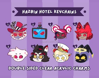 IN STOCK! Hazbin Hotel Double-Sided Acrylic Keychains