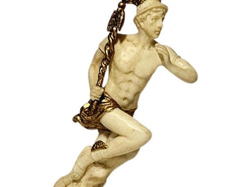 Mini figura de Hermes, estatua, dios griego, escultura
