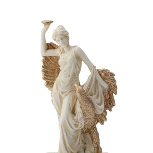 Hebe Statue mit Adler Die griechische Göttin der Jugend Mini Skulptur