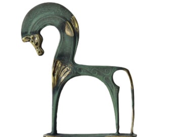 古代ギリシャの馬 - 純ブロンズ彫刻 - 富と繁栄の象徴 - Etsy 日本