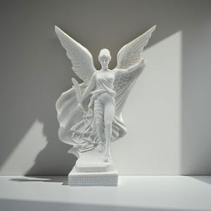 Nike of Paionios Statue Replica Alabaster 9.80 in