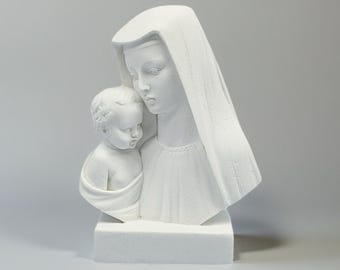 聖母マリア胸像 イエス・キリストの母 彫刻 18 cm - Etsy 日本