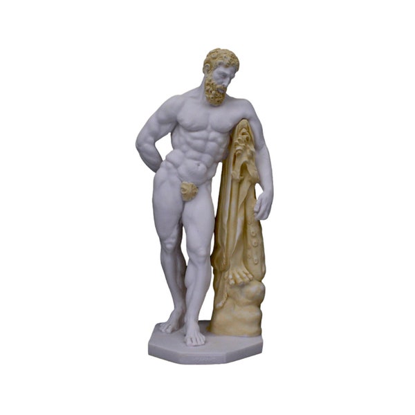 Statue d'Hercule mythologie grecque grande sculpture