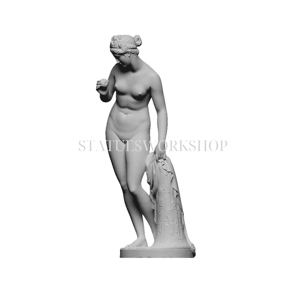 Venus mit Apfel Skulptur griechische Mythologie Statue Exakte Museumskopie