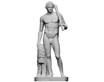 Hercules Sculpture Greek Mythology Statue Exact Museum Copy