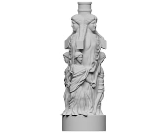 Hecate Goddess Marble Sculpture Louvre Museum