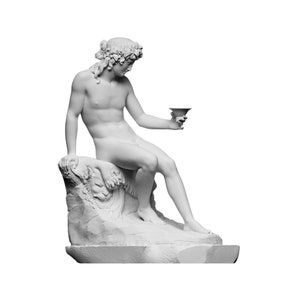 Bacchus Gott des Weines Skulptur Griechische Mythologie Statue Genaue Museum Kopie