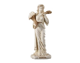 Demeter Statue Greek Goddess of the Harvest Patina Color
