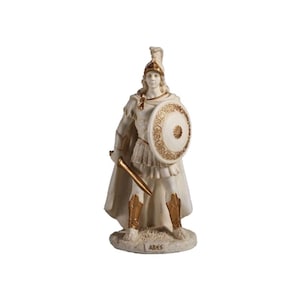 Ares Greek God of War Statue Patina Color