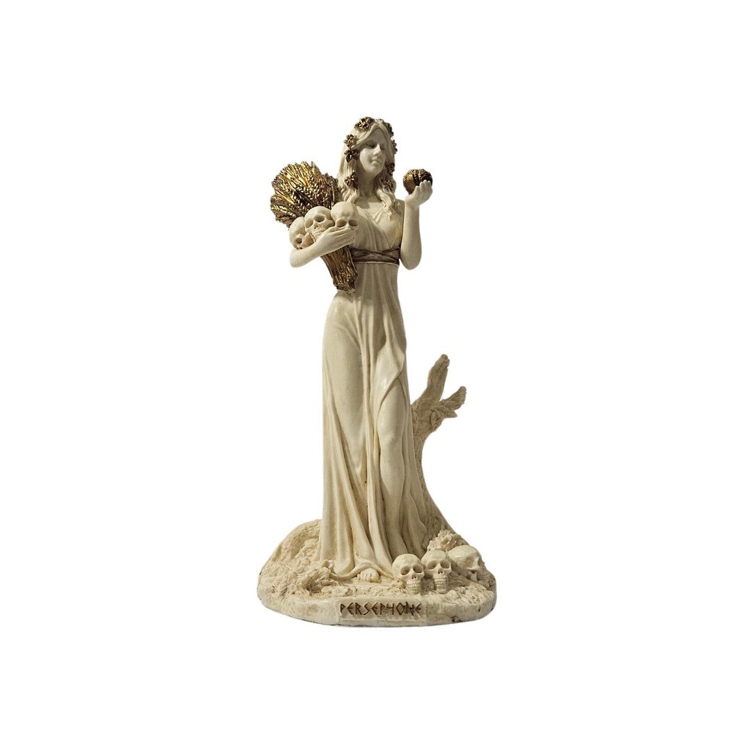 Persephone Queen of the Underworld Mini Bronze Figurine 8.7cm Resin Statue