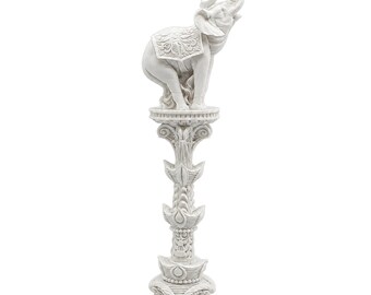 Standbeeld olifant kolom albast oud Griekenland Hellenistische pijler sculptuur dierenbeeldje geluk kunst