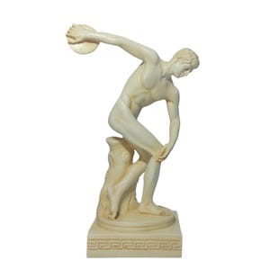 Discobolus Of Myron Greek Athlete Statue Ancient Greece Alabaster Sculpture Figurine