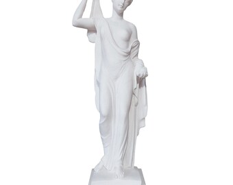 若さの女神ヘーベ ギリシャ ローマ 大型女性像 彫刻 鋳造大理石 32.8