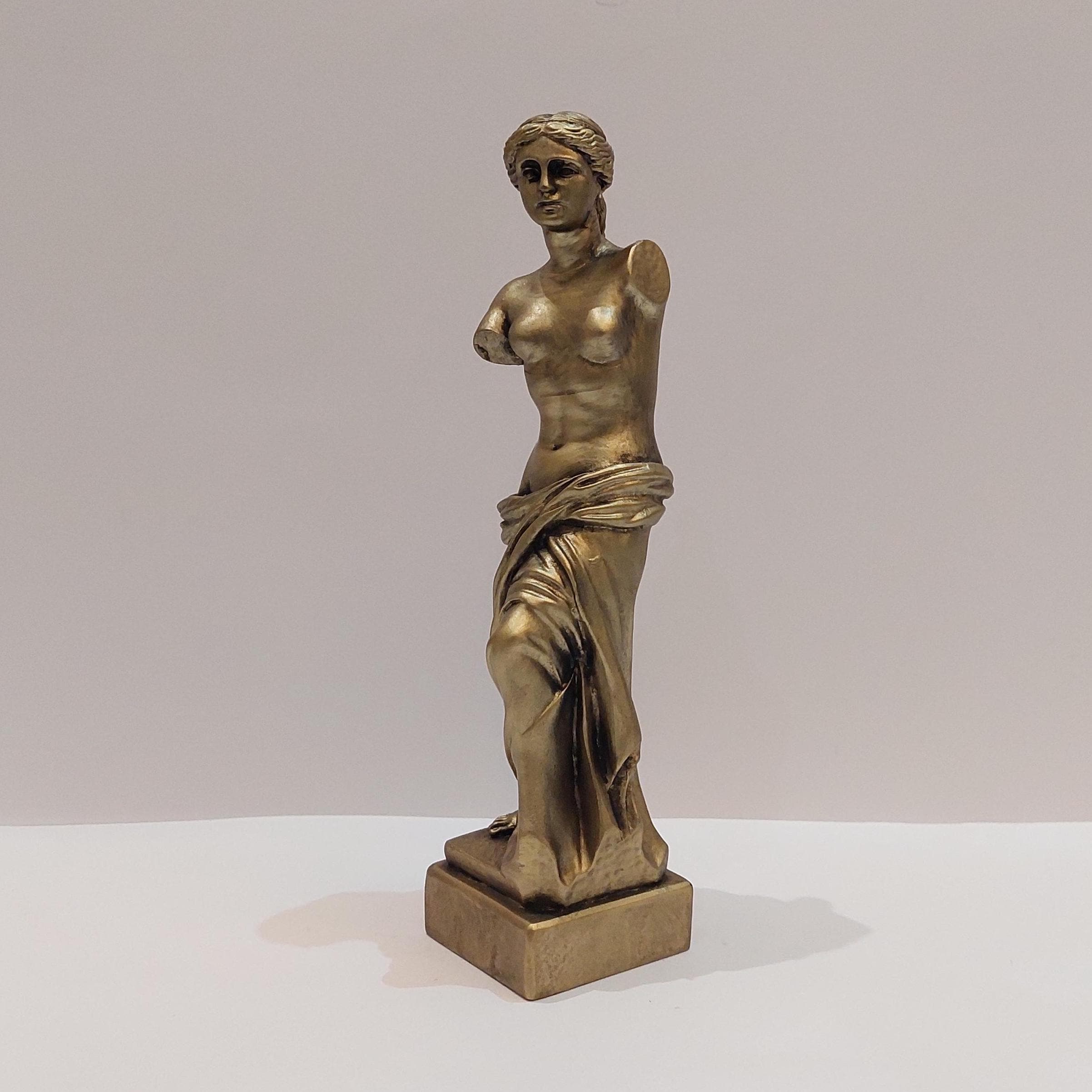 ミケ子 Venus De Milo Goddess Statue Gold Color Sculpture 7.87 Inches - Etsy
