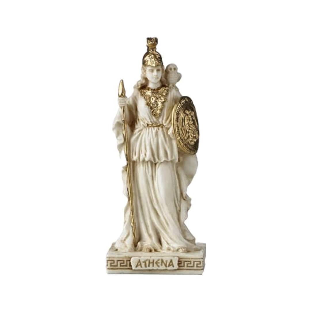 Athena Goddess of War Mini Statue Patina Color - Etsy