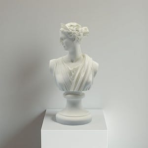 Artemis Diana Goddess Statue Bust 8 inches