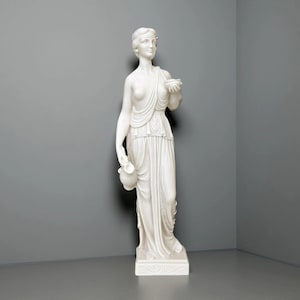 Hebe Berühmte Skulptur Griechische Mythologie Statue Weiße Figur 24 cm - 9,45 in