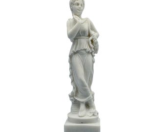 ペルセポネのアラバスター彫刻：ギリシャの女神像、クレタ島で手作り