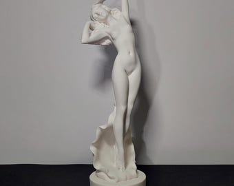 Estatua de Afrodita Diosa de la Belleza Escultura Griega Acabado en Alabastro Natural 32 cm - 12.60 in