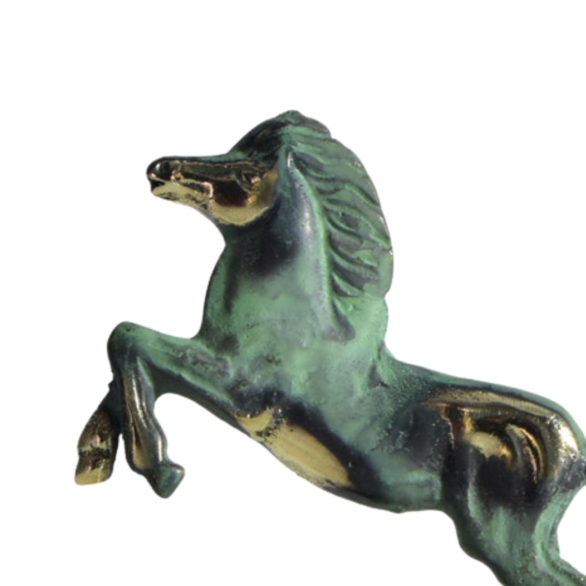 走る馬の像 ブロンズ製 彫刻 13 cm - Etsy 日本