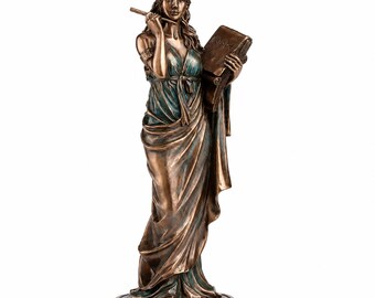 Calliope Muse Statue Resin Ancient Greece Roman Mythology Epic Poetry Sculpture Figurine