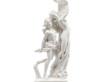 Apollo Daphne Statue Alabaster Bernini Replica Roman Mythology Sculpture Ancient Greece