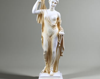 若さの女神ヘーベ ギリシャ ローマ 大型女性像 彫刻 鋳造大理石 32.8