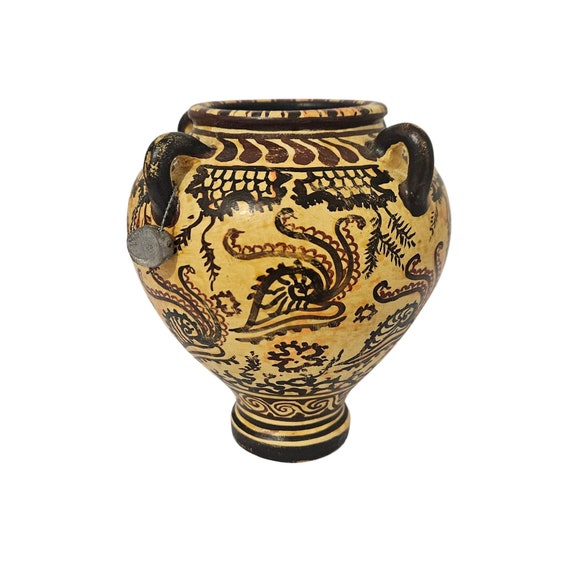ミケーネ文明 陶器のピトス容器とイカのアンフォラ 古代ギリシャ