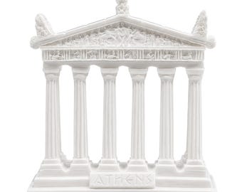 Parthenon Facade Statue Alabaster Ancient Greece Acropolis Architecture Sculpture Athens Landmark