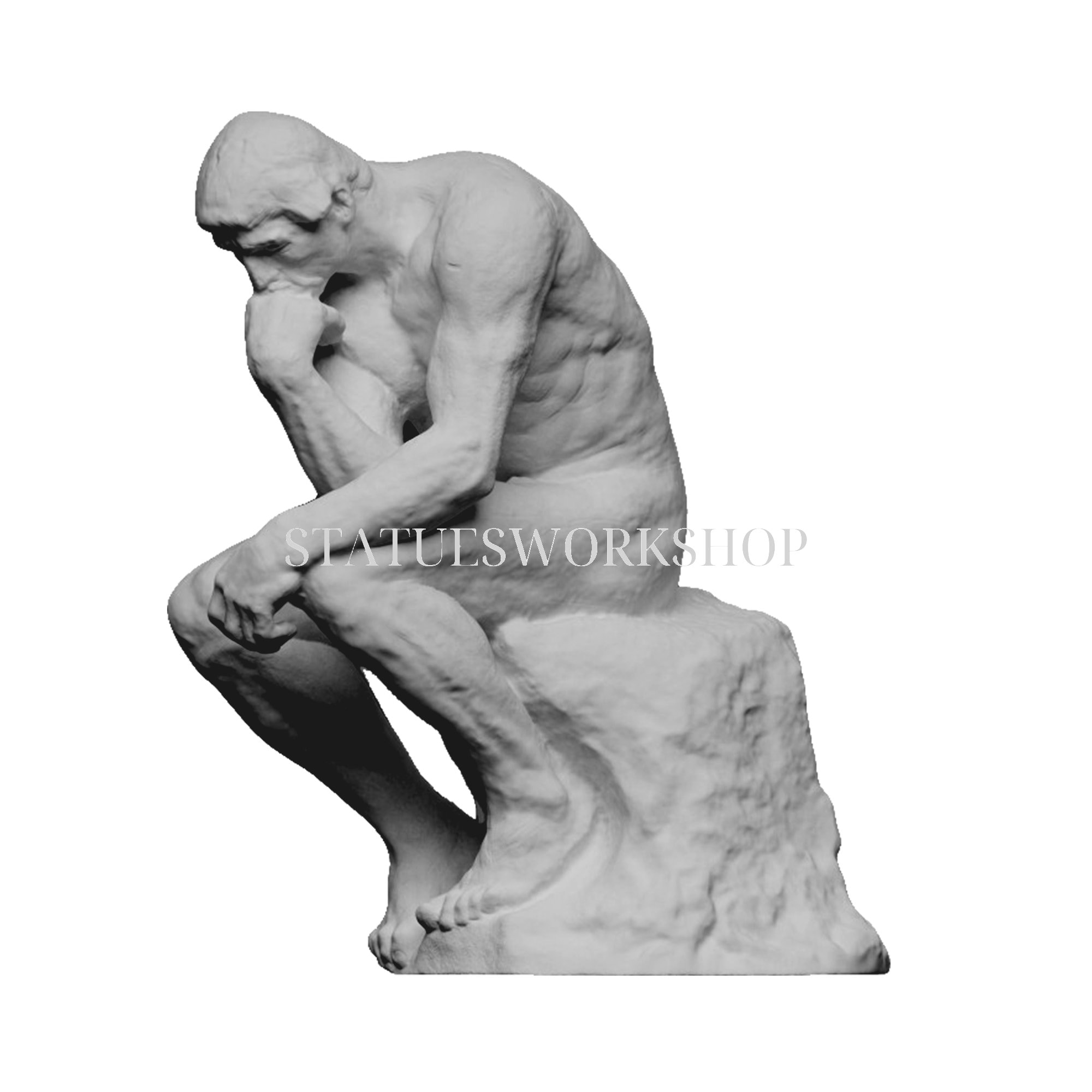 The Thinker Sculpture Greek Mythology Statue Exact Museum Copy from The Original