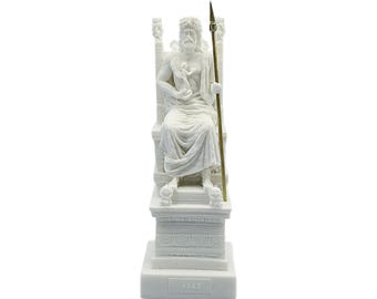 ゼウス像 ローマ神話のユピテル神 古代ギリシャ神話 ブロンズ製 高さ