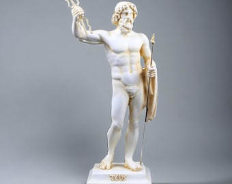 ゼウス像 ローマ 木星神 古代ギリシャ神話 ブロンズ 高さ 17.2 cm/6.8