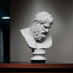 Farnese Hercules Marble Bust Sculpture