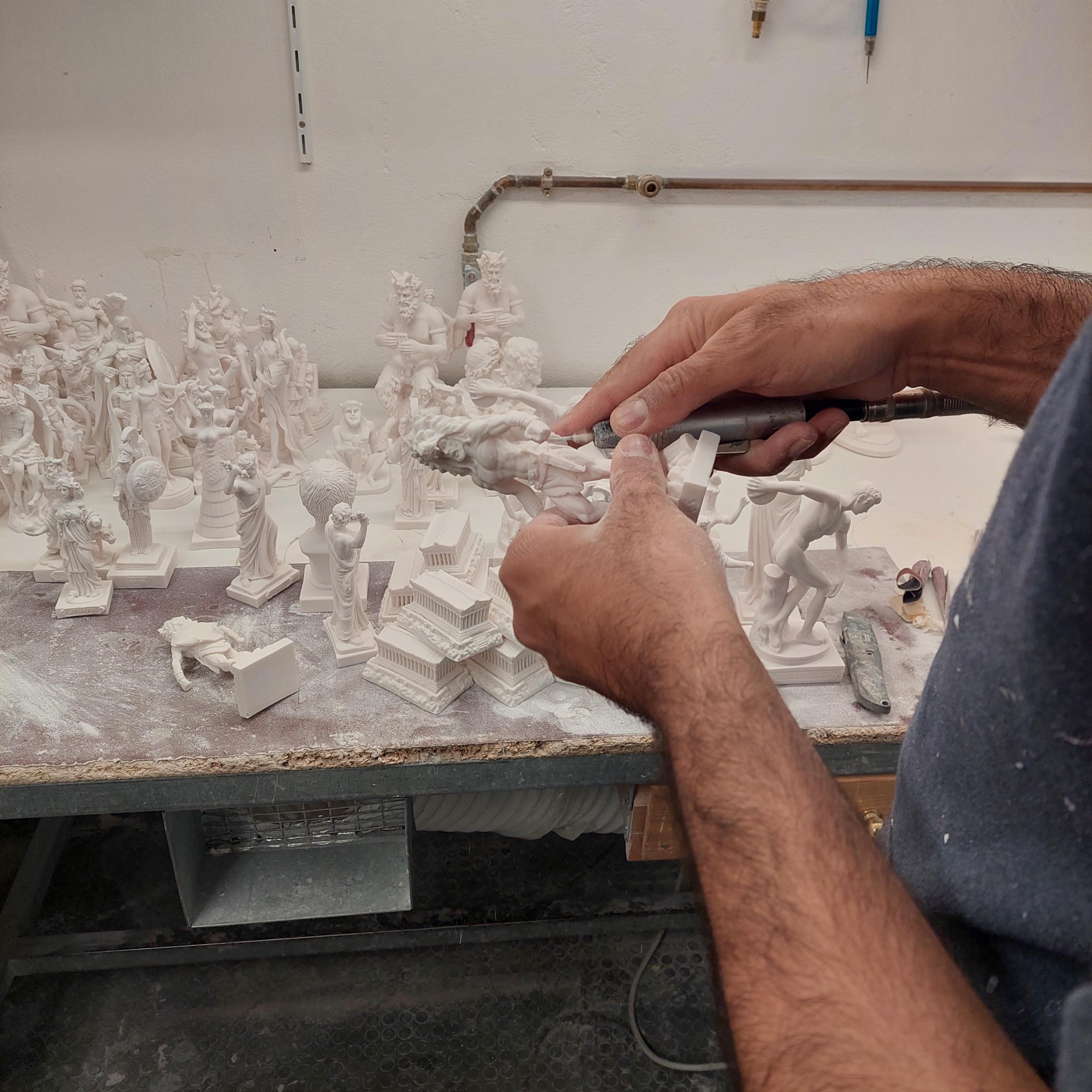 ファルネーゼ作 ヘラクレス 大理石彫刻 複製 美術館レプリカ 21 cm