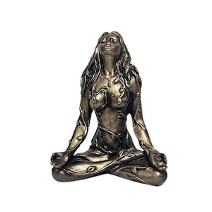 Goddess Mini Statue Greek Goddess of Earth Bronzed Color