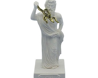 ゼウス像 ローマ神話のユピテル神 古代ギリシャ神話 ブロンズ製 高さ