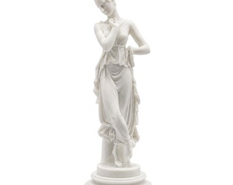Persephone Proserpina Statue Alabaster Ancient Greece Roman Mythology Sculpture Figurine Underworld Queen