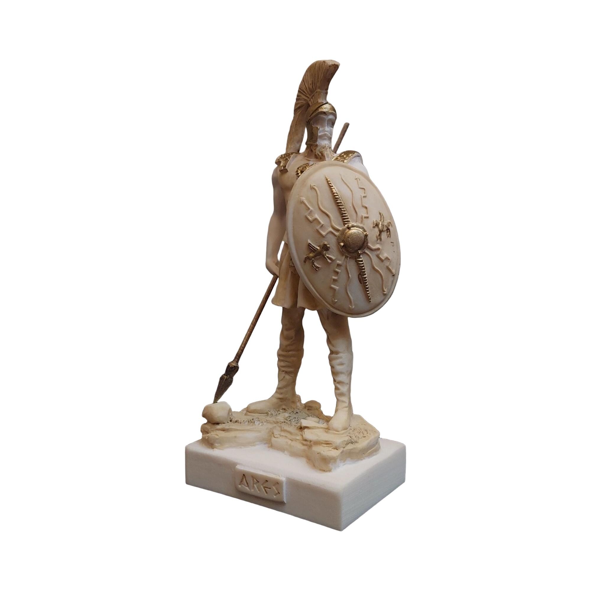 アレス ギリシャ軍神 50cm 彫刻 戦いの神アレス像 ギリシャ・ローマ神話彫刻 手作り戦士フィギュア