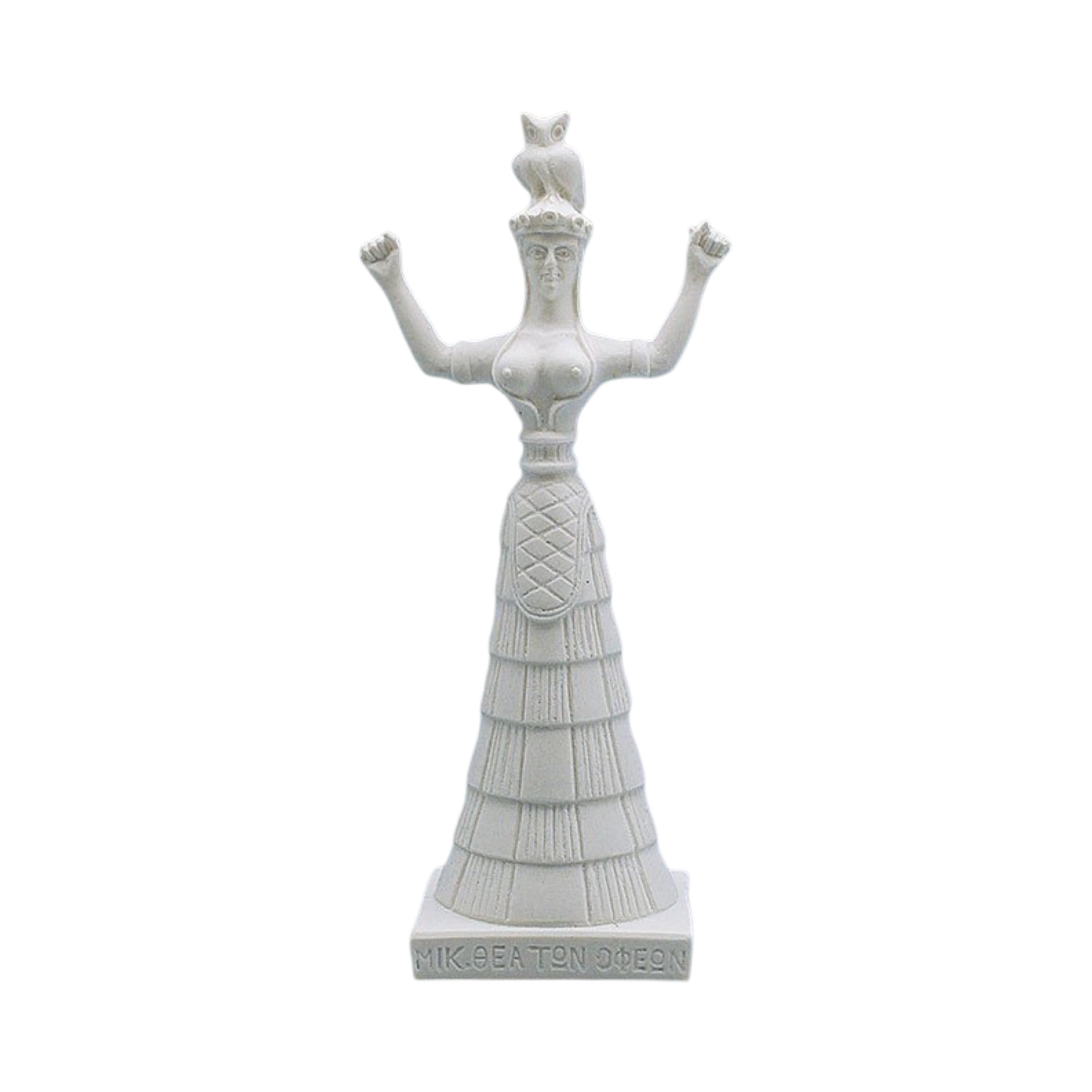 Estatua de la Diosa Serpiente de la Antigua Creta Minoica, Escultura de ...
