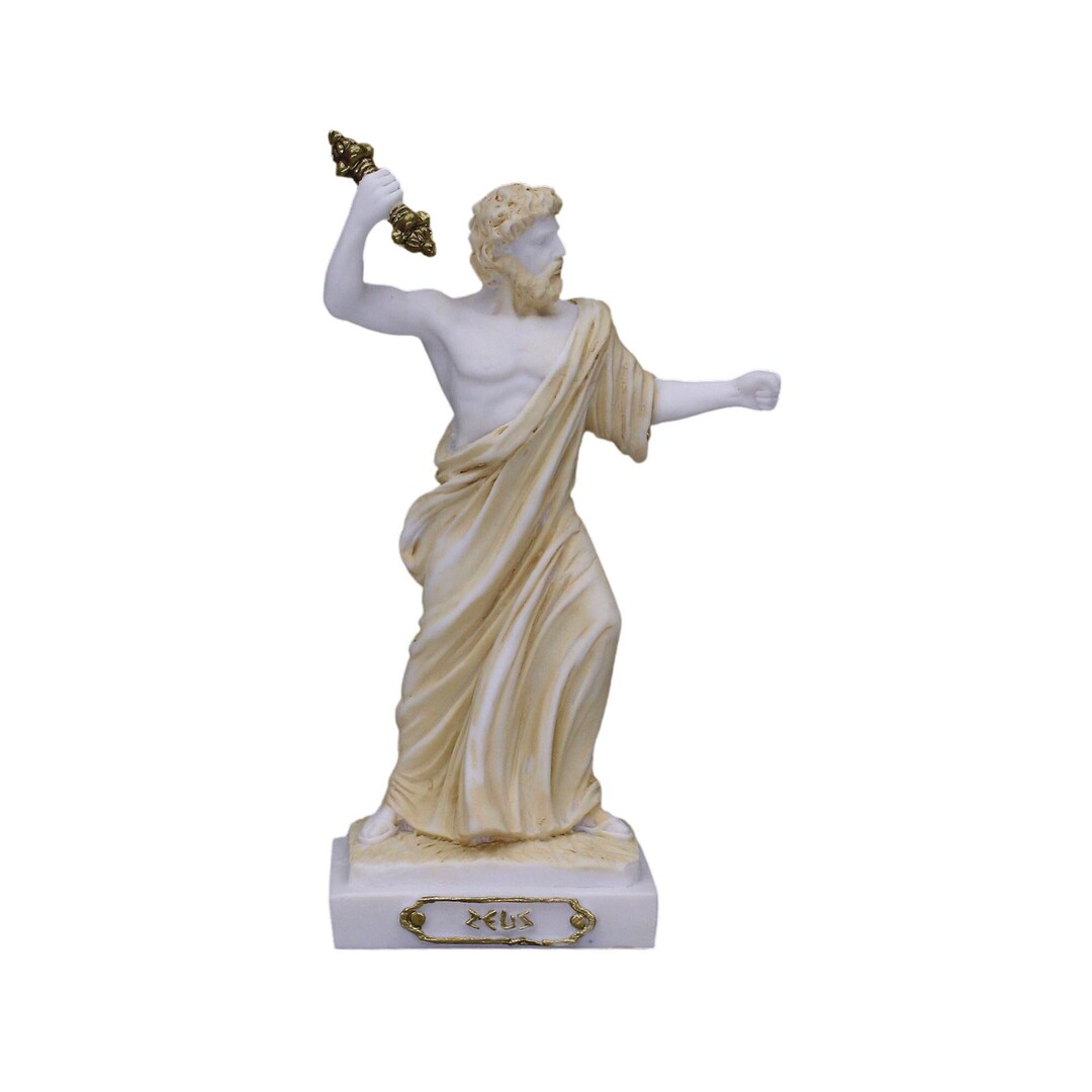 Zeus Figurine in Cool Gray
