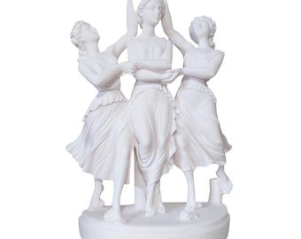 Estatua de las Tres Gracias Cáritas Diosas de la Belleza Escultura 9,25 pulgadas