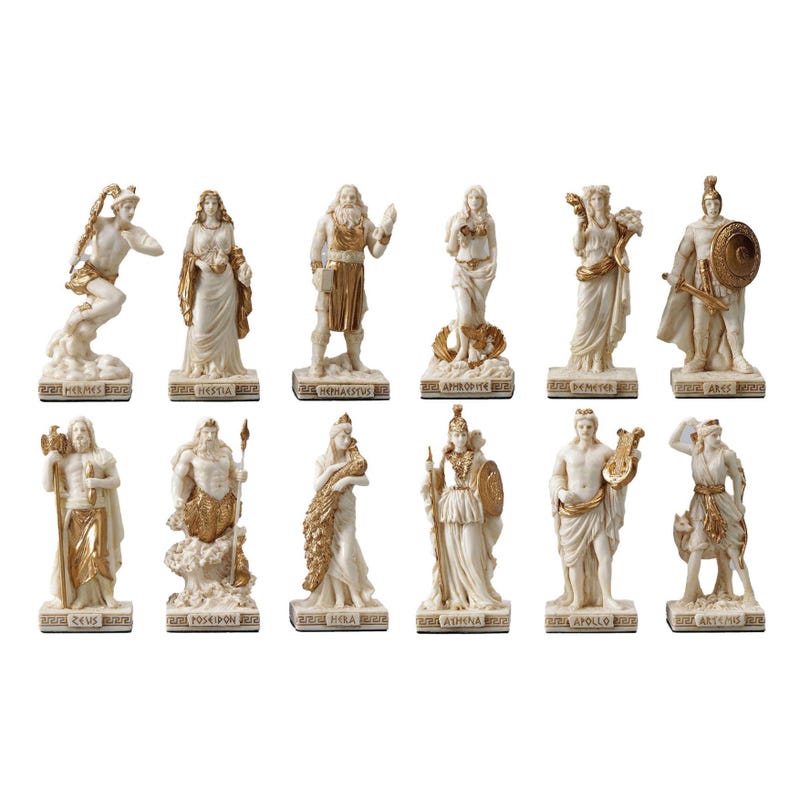 Mini Statues Mini Statue Greek Gods - Etsy
