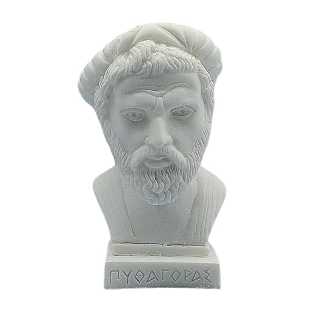 Pyhtagoras Statue Pythagoras Bust Alabaster Greek Philosopher Handmade Statue - Etsy